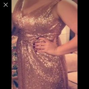 Rose gold Christina Wu dress size 18